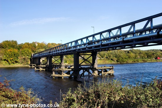Newburn Bridge seen from the south side of the River Tyne.