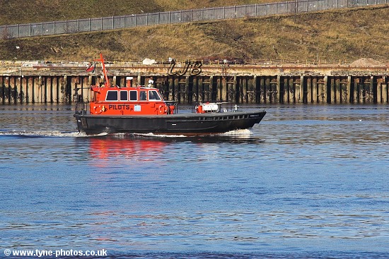 Tyne Pilot Boat Norman Forster passing North Shields.