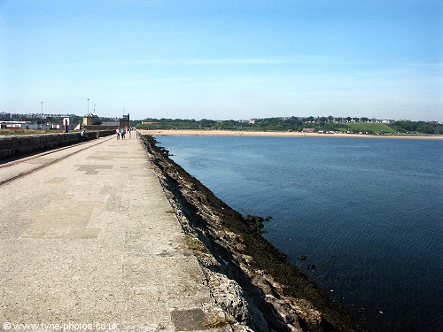 View along the pier to the Seafront.