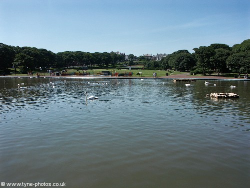 A view across the lake in South Marine Park. 