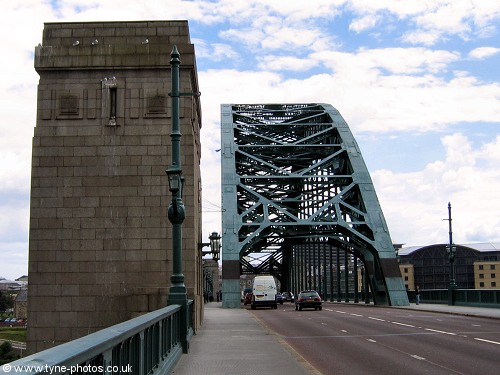 View from the north side of the Tyne Bridge.