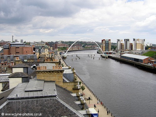 Looking over the rooftops towards the Millennium Bridge.