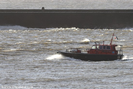 Tyne Pilot Boat Norman Forster on a stormy morning.