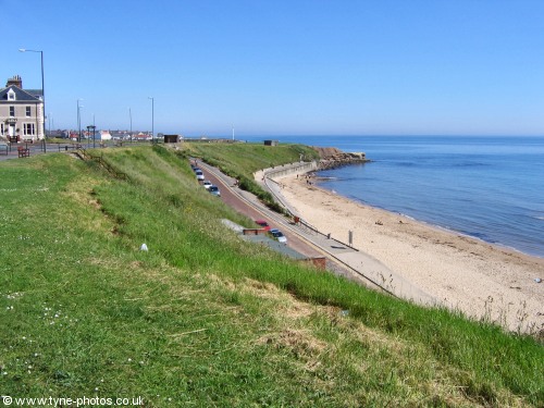 Cullercoats end of the beach.