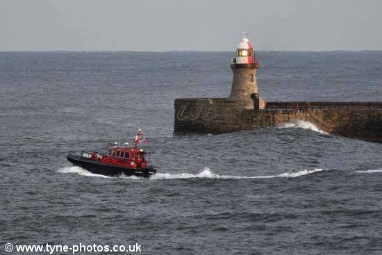 Tyne Pilot Boat Norman Forster on a stormy afternoon.