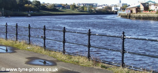 View looking up the River Tyne from Felling Shore.