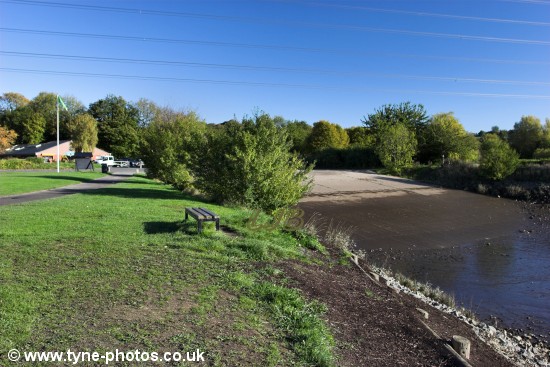 Boat launching ramp at Tyne Riverside Country Park, Newburn.