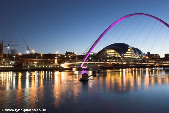View across the River Tyne to Gateshead and the Baltic Centre.