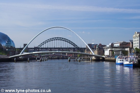The Millennium Bridge opening.