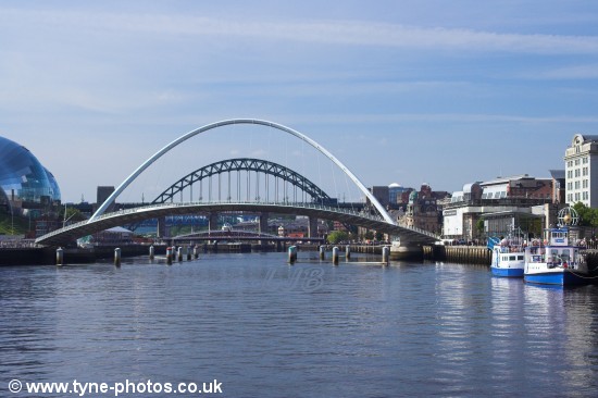 The Millennium Bridge opening.