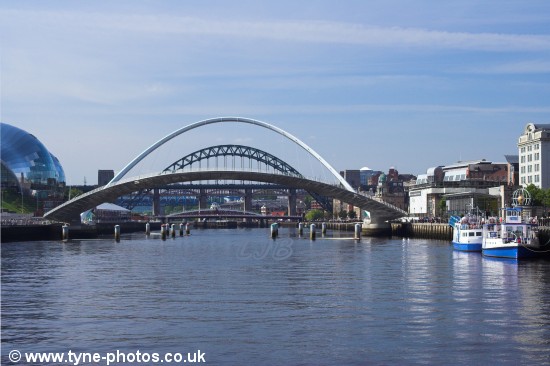 The Millennium Bridge opening.