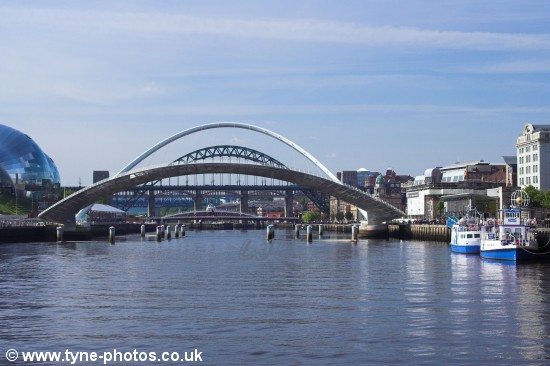 The Millennium Bridge opening.