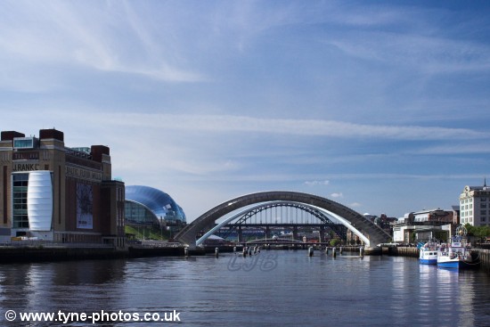 The Millennium Bridge opening.