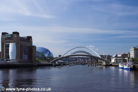 The Millennium Bridge closing.