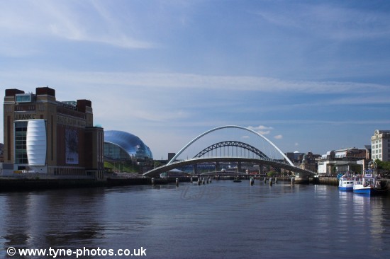 The Millennium Bridge closing.