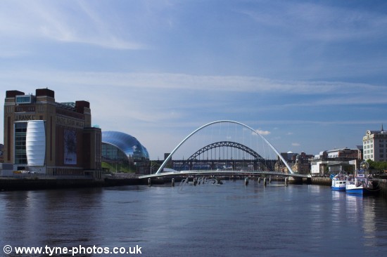The Millennium Bridge closing.