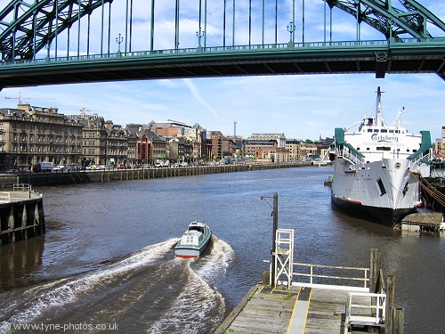 Tyne Bridge seen from the Swing Bridge.