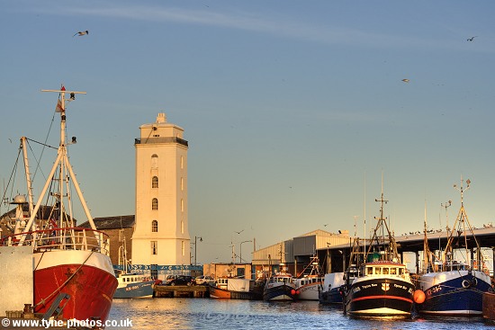 Fishing boats at North Shields Fish Quay.