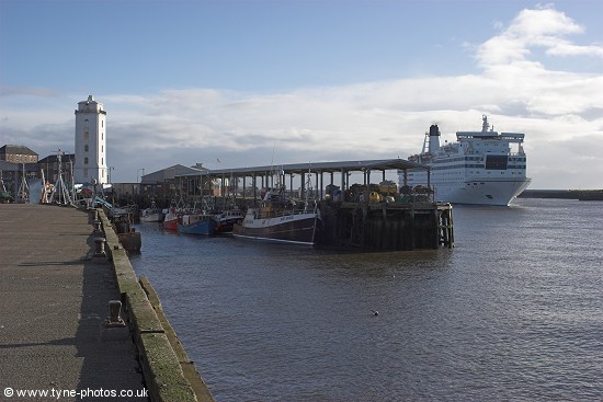 m.v. Queen of Scandinavia arriving in the River Tyne at North Shields from Amsterdam Holland