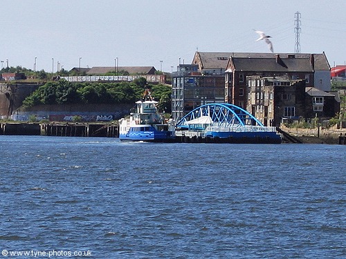 A closer view of the Shields Ferry.