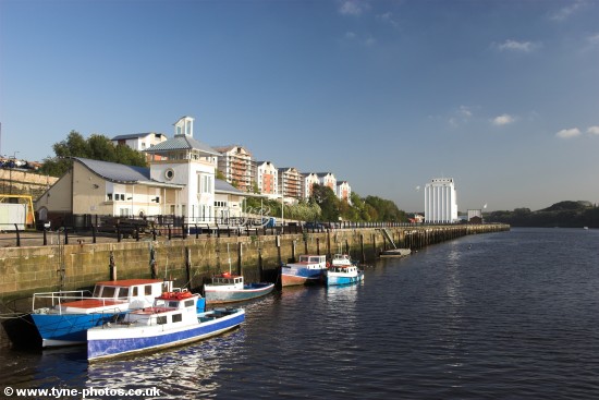 View along the riverside.
