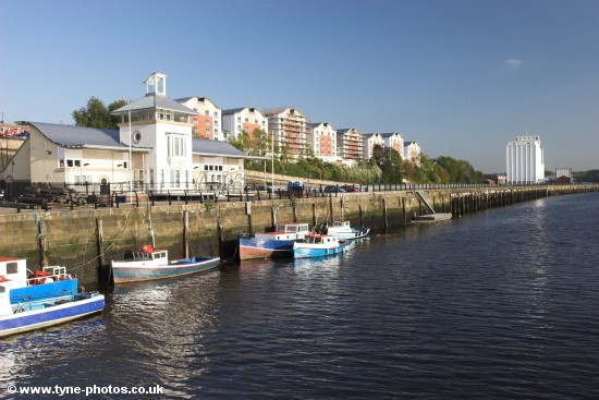 View along the riverside.