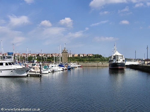 View along the marina to the Earl of Zetland.