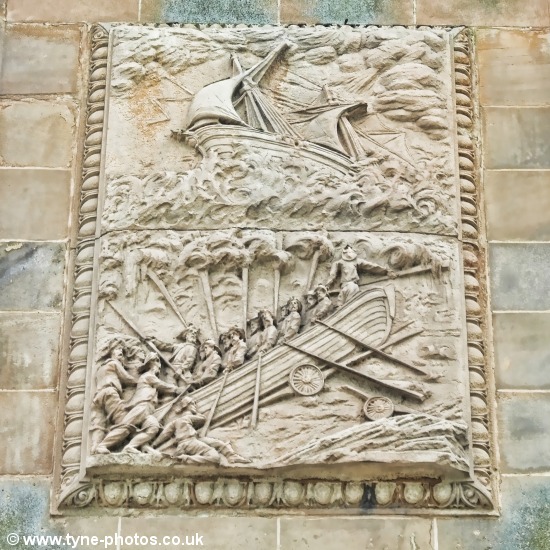 Monument to the lifeboat.