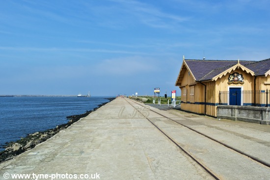 South Shields Volunteer Life Brigade watch house beside the pier.