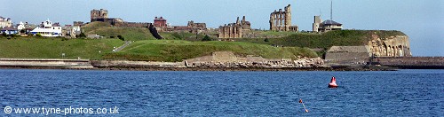 A view of Tynemouth Priory from The South Pier.