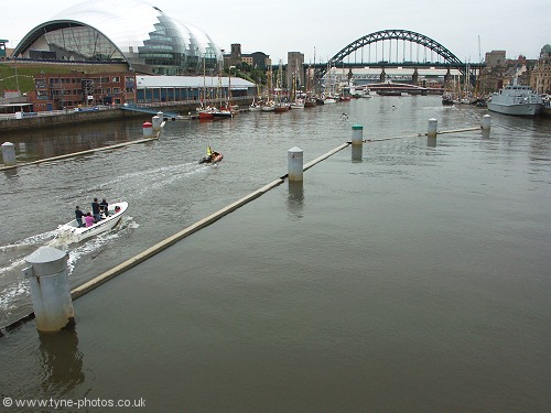 View upstream from the Millennium Bridge.