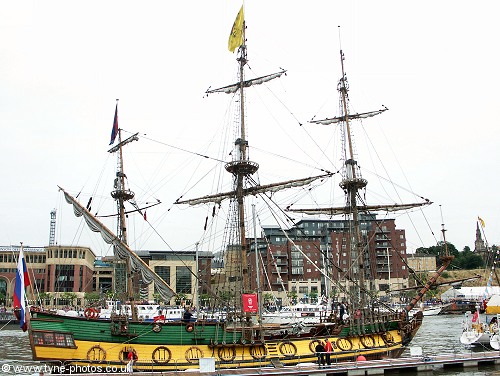 Ships moored at Baltic Quay.