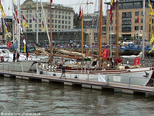Ships moored at Baltic Quay.