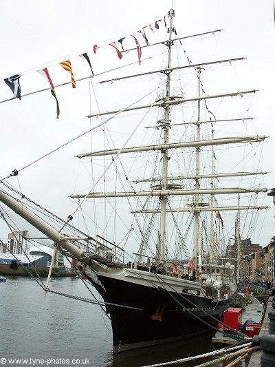 Tall Ships moored at Ouseburn.
