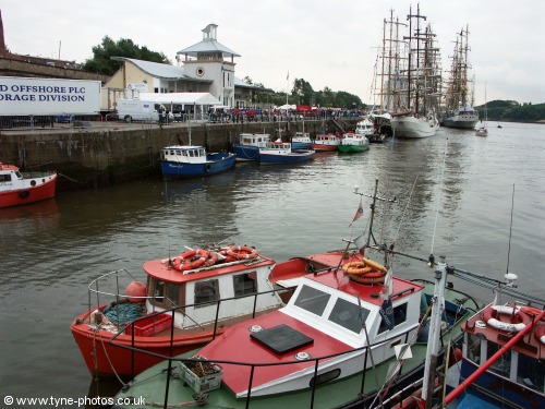 View downstream at Ouseburn.