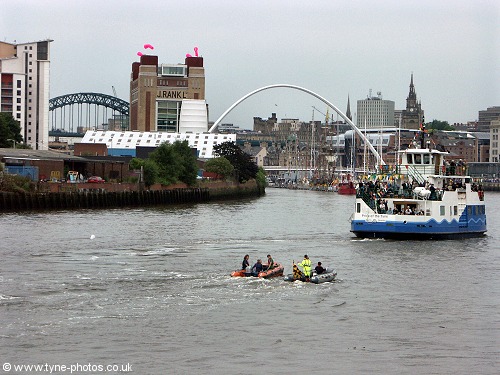 View upstream from Ouseburn.