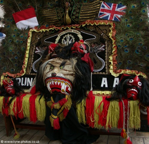 On board the Dewaruci - very coulourful.