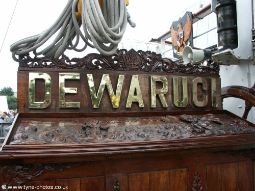 From Indonesia - the Dewaruci is a navy training vessel.