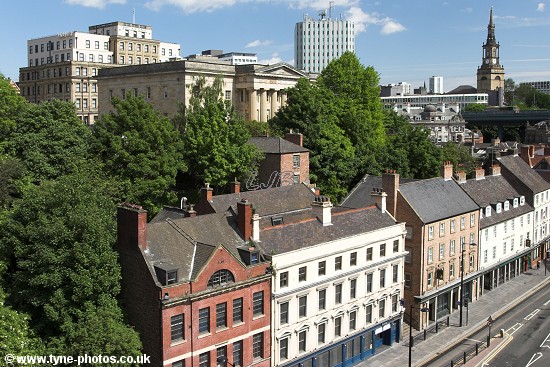 View to the Quayside from the High Level Bridge.