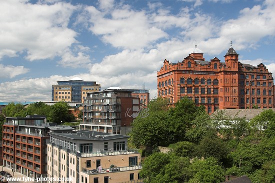 Turnbull Building seen from the High Level Bridge.