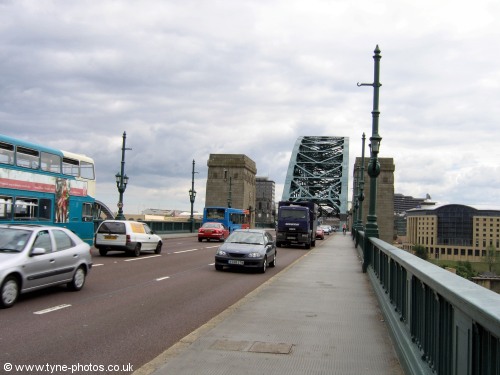 View south over Tyne Bridge.