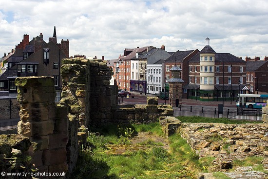 Tynemouth High Street from the Castle.